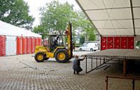 opbouw met heftruck 